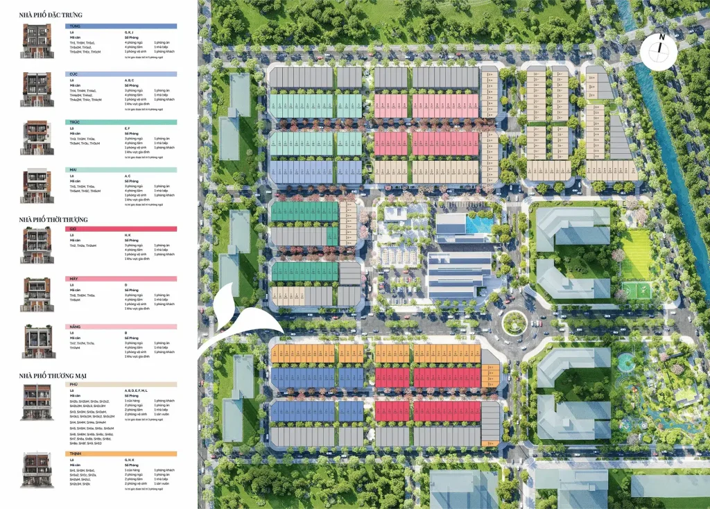 SPRINGVILLE ĐÔ THỊ QUỐC TẾ LIỀN KỀ SÂN BAY LONG THÀNH 14 mat bang tong the du an spring ville mot kiet tac kien truc biophilic cho cuoc song hien dai